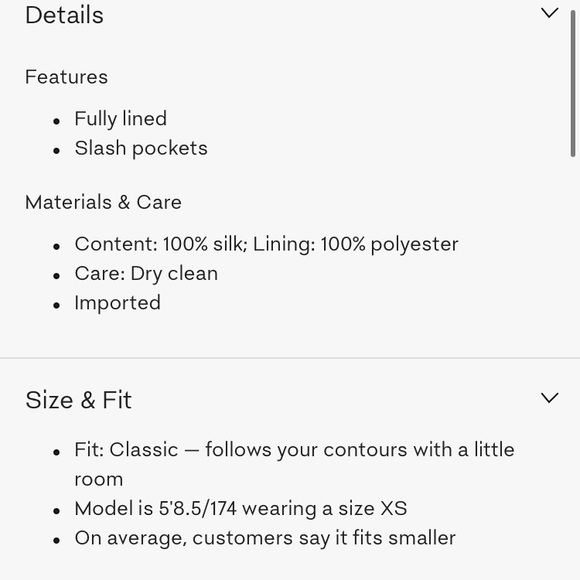 Aritzia Corbett Roper XS - Picture 3 of 3